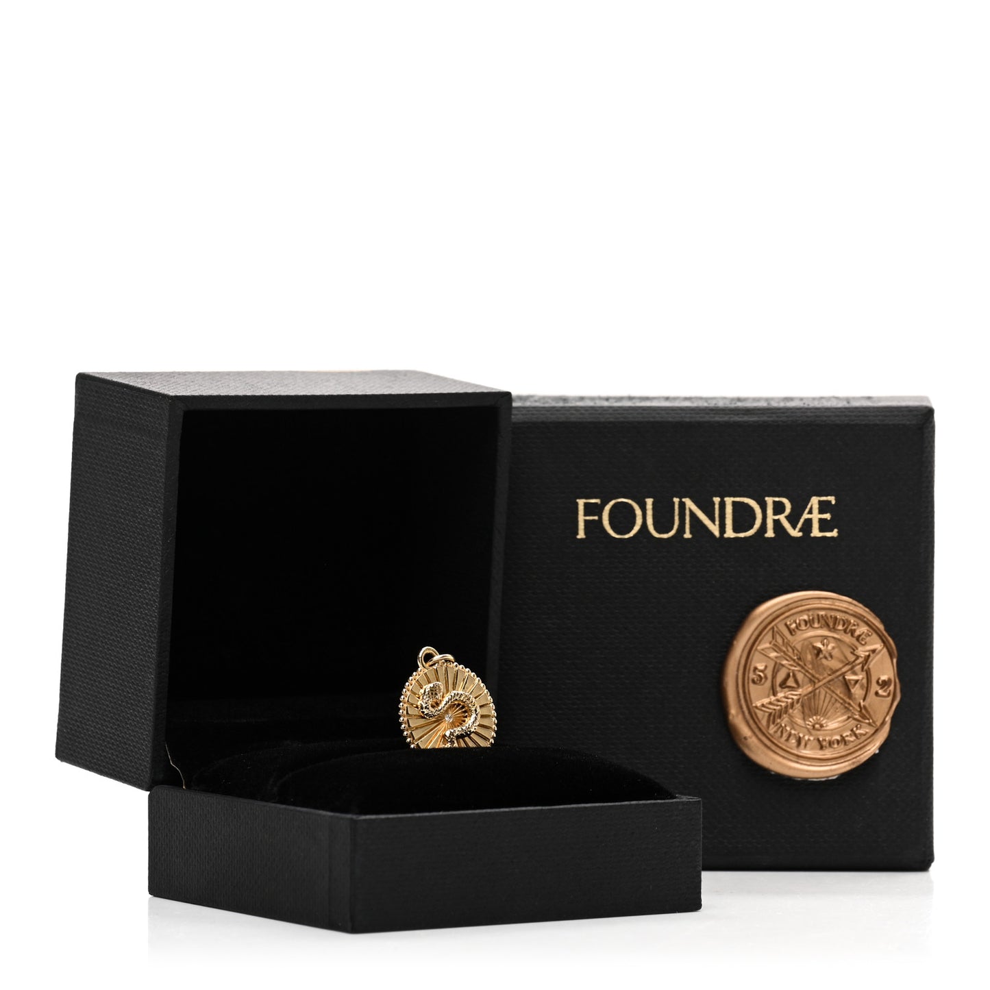 18K Yellow Gold Diamond Baby Wholeness Medallion Pendant