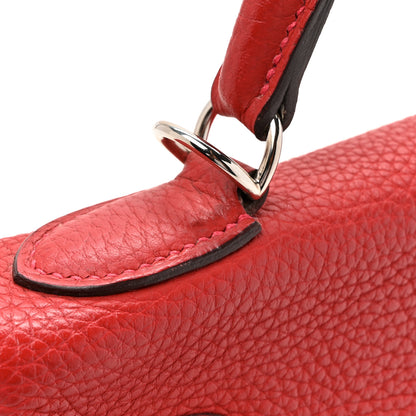 Hermes Taurillon Clemence Kelly Retourne 32 Rouge Casaque 16 of 23