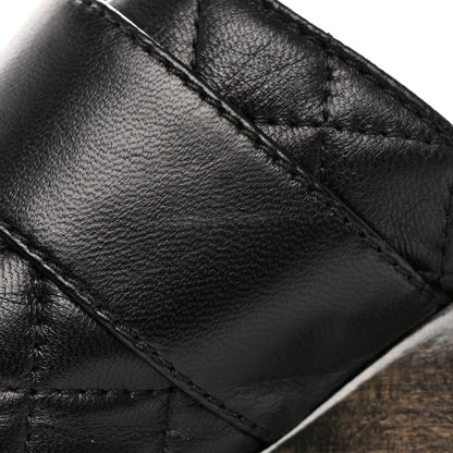 Chanel Lambskin Quilted CC Turn Lock Clogs 39.5 Black 12 of 13