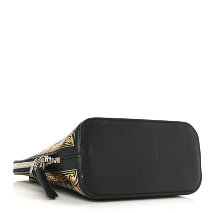 Gucci X SEGA Calfskin GUCCY Stars Mini Dome Shoulder Bag Black Gold 4 of 11