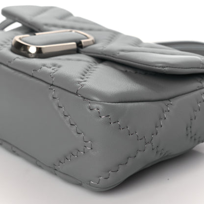 Marc Jacobs Calfskin Quilted The J Marc Shoulder Bag Wolf Grey 8 of 8
