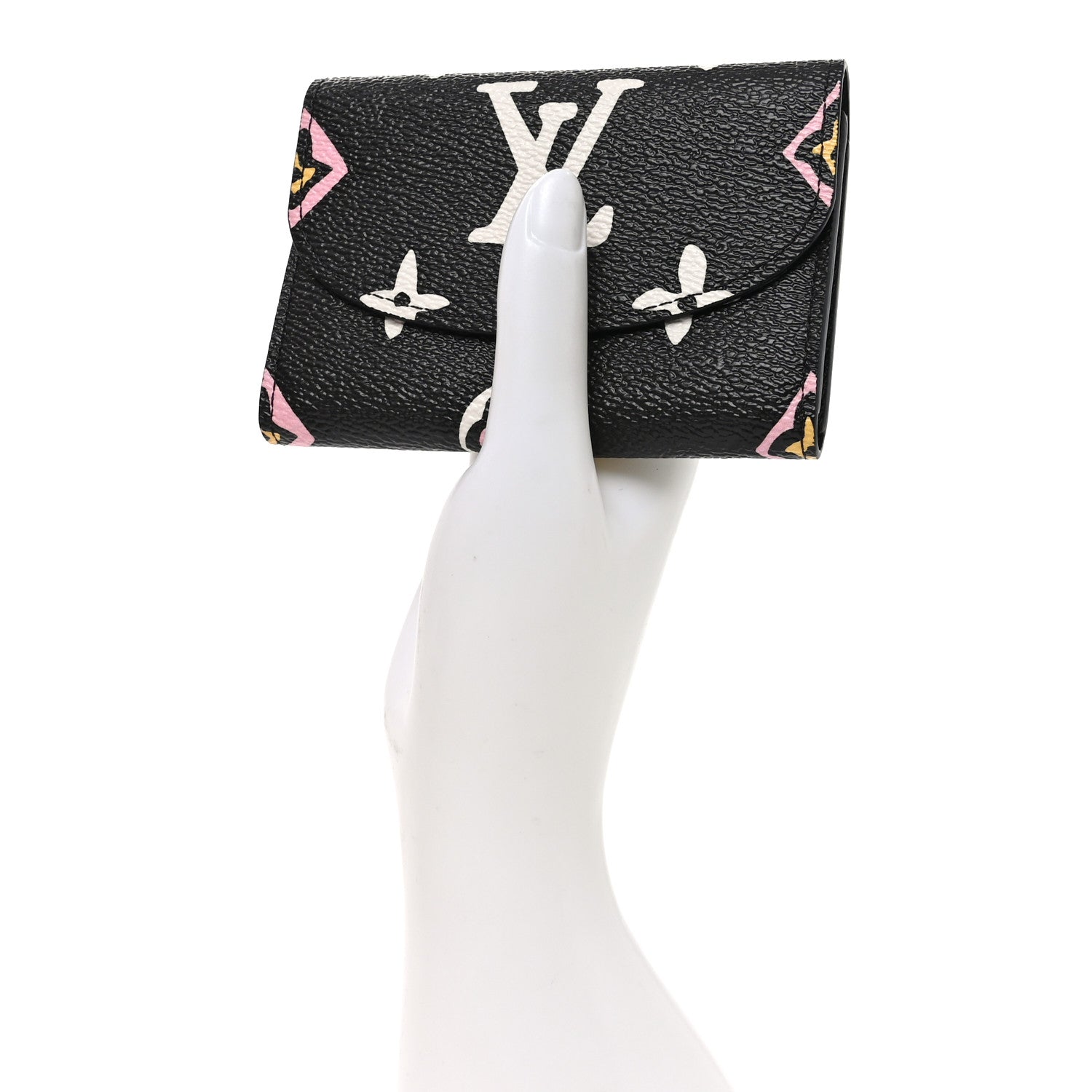 Louis Vuitton Monogram Giant Wild At Heart Rosalie Coin Purse Black 2 of 7
