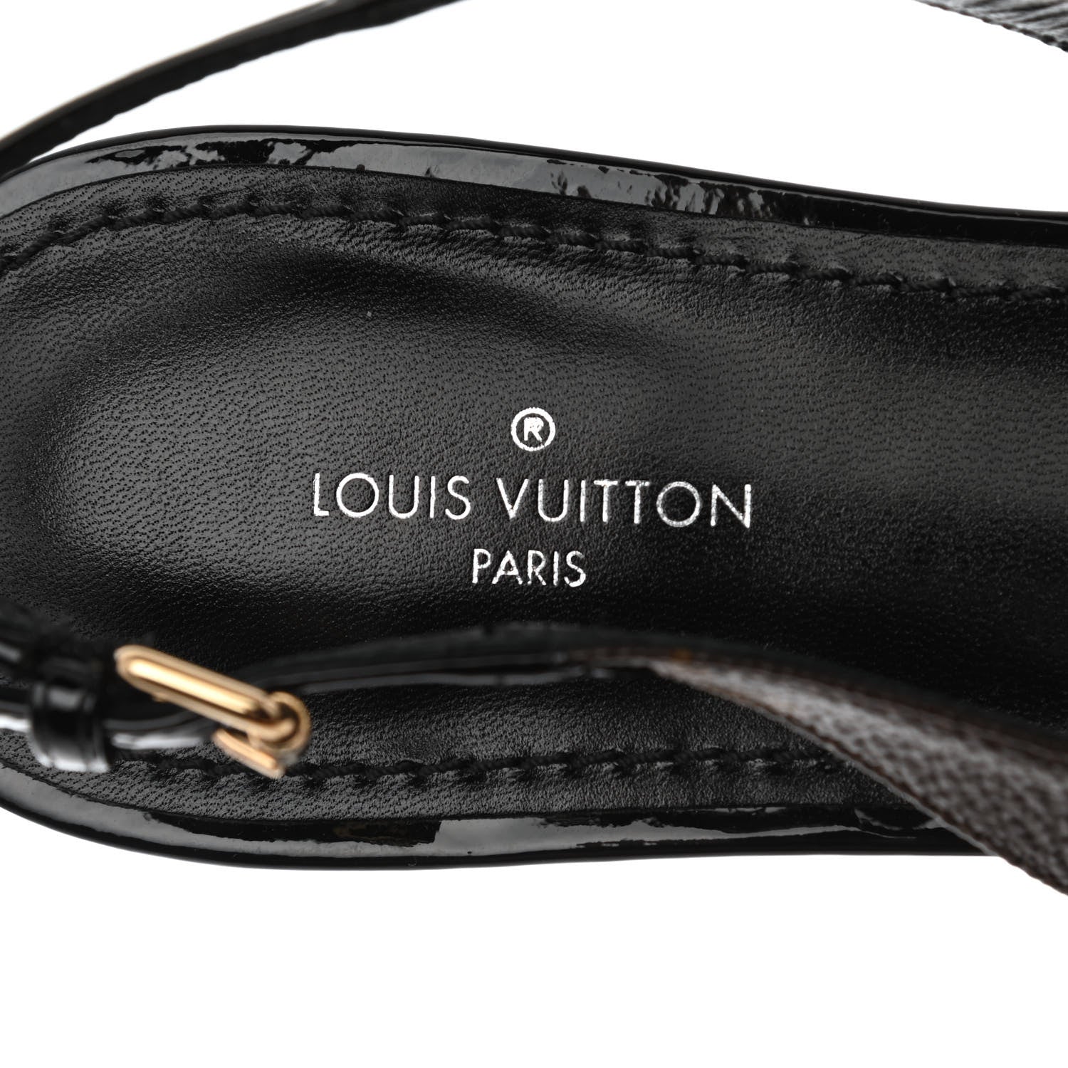 Louis Vuitton Patent Monogram Cherie Slingback Ballerina Flats 37.5 7 of 9
