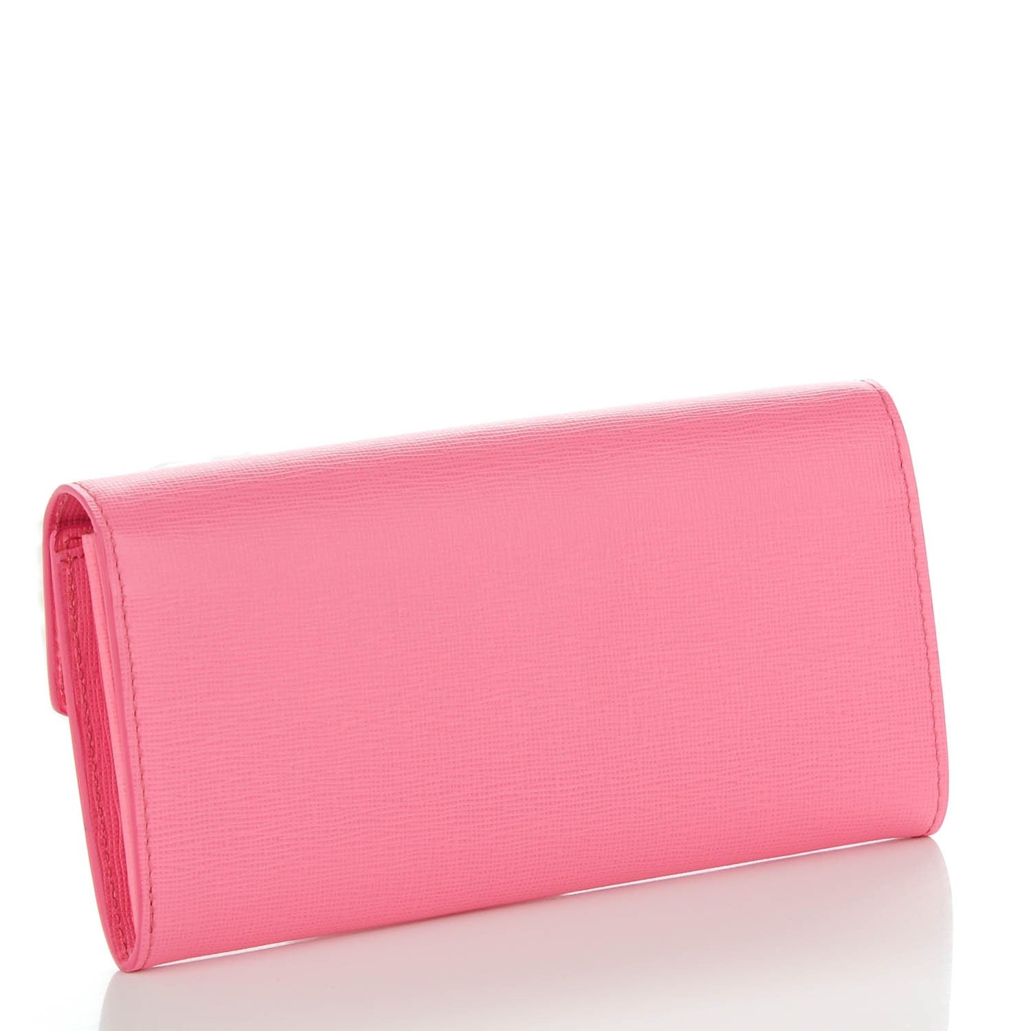 Fendi Vitello Elite Crystal Monster Eyes Simply Continental Wallet Lollypop Black 2 of 8