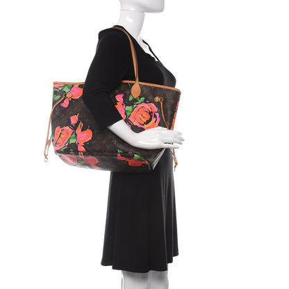 Louis Vuitton Monogram Roses Neverfull MM 2 of 11