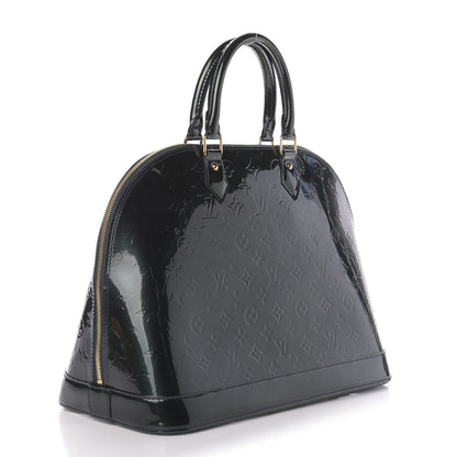 Louis Vuitton Vernis Alma MM Blue Infini 5 of 9