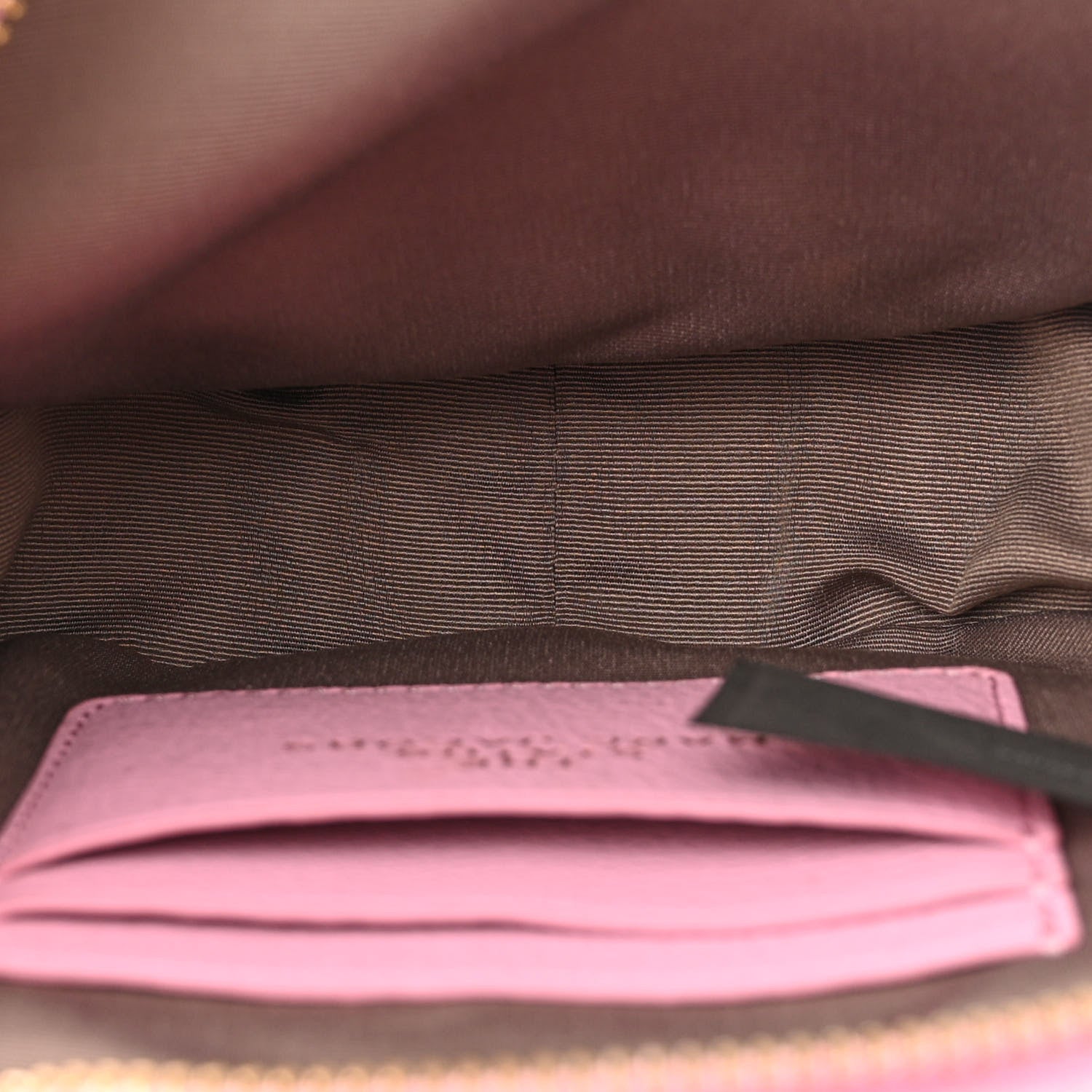 Marc Jacobs Grained Calfskin Quilted The Status Round Crossbody Pink 5 of 12