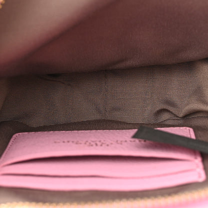 Marc Jacobs Grained Calfskin Quilted The Status Round Crossbody Pink 5 of 12