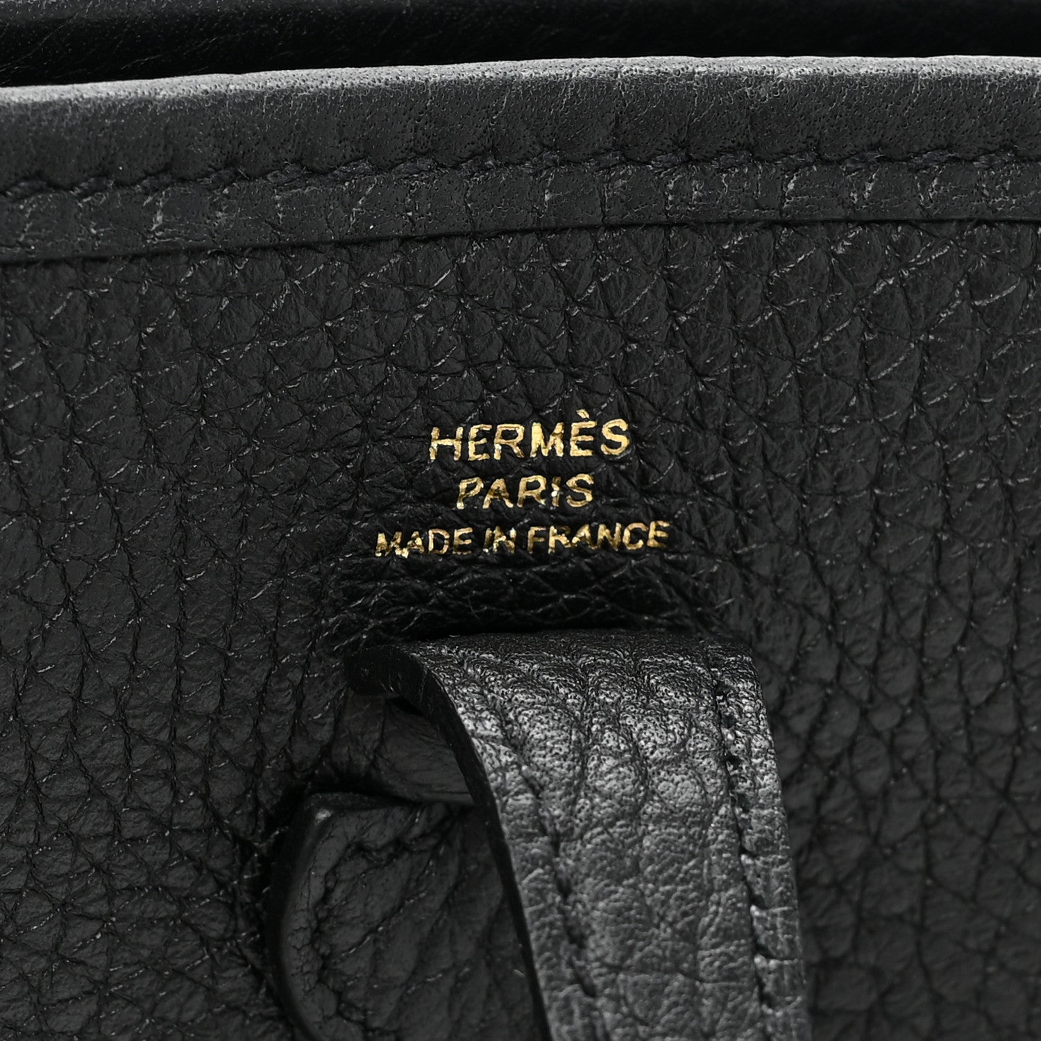 Hermes Taurillon Clemence Evelyne TPM Black 6 of 9