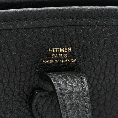 Hermes Taurillon Clemence Evelyne TPM Black 6 of 9