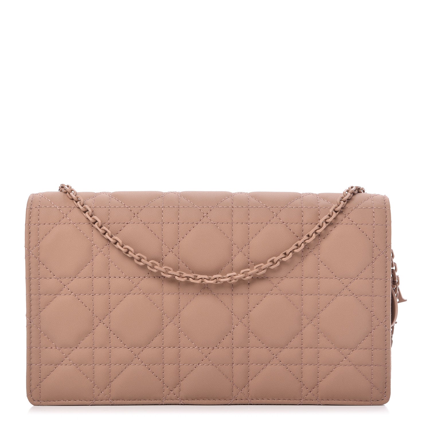 Christian Dior Ultra Matte Calfskin Cannage Lady Dior Clutch Fard 1 of 11
