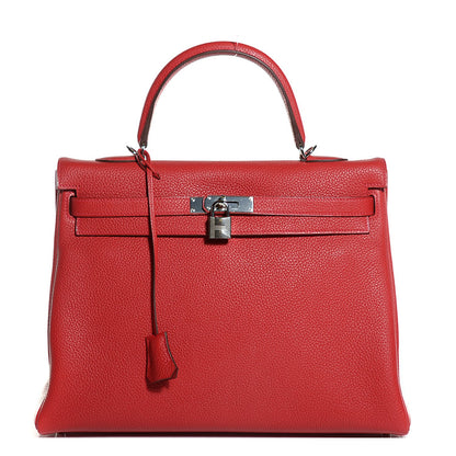 Hermes Togo Kelly Retourne 35 Rouge Casaque 1 of 28