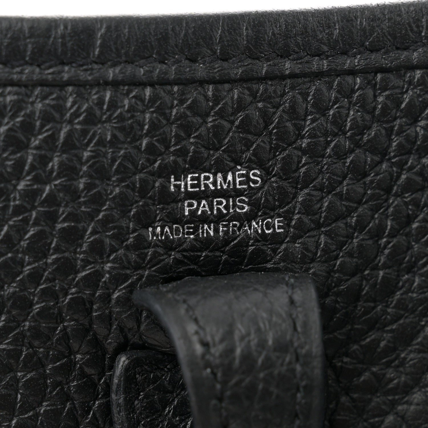 Hermes Taurillon Clemence Evelyne TPM Black 6 of 10