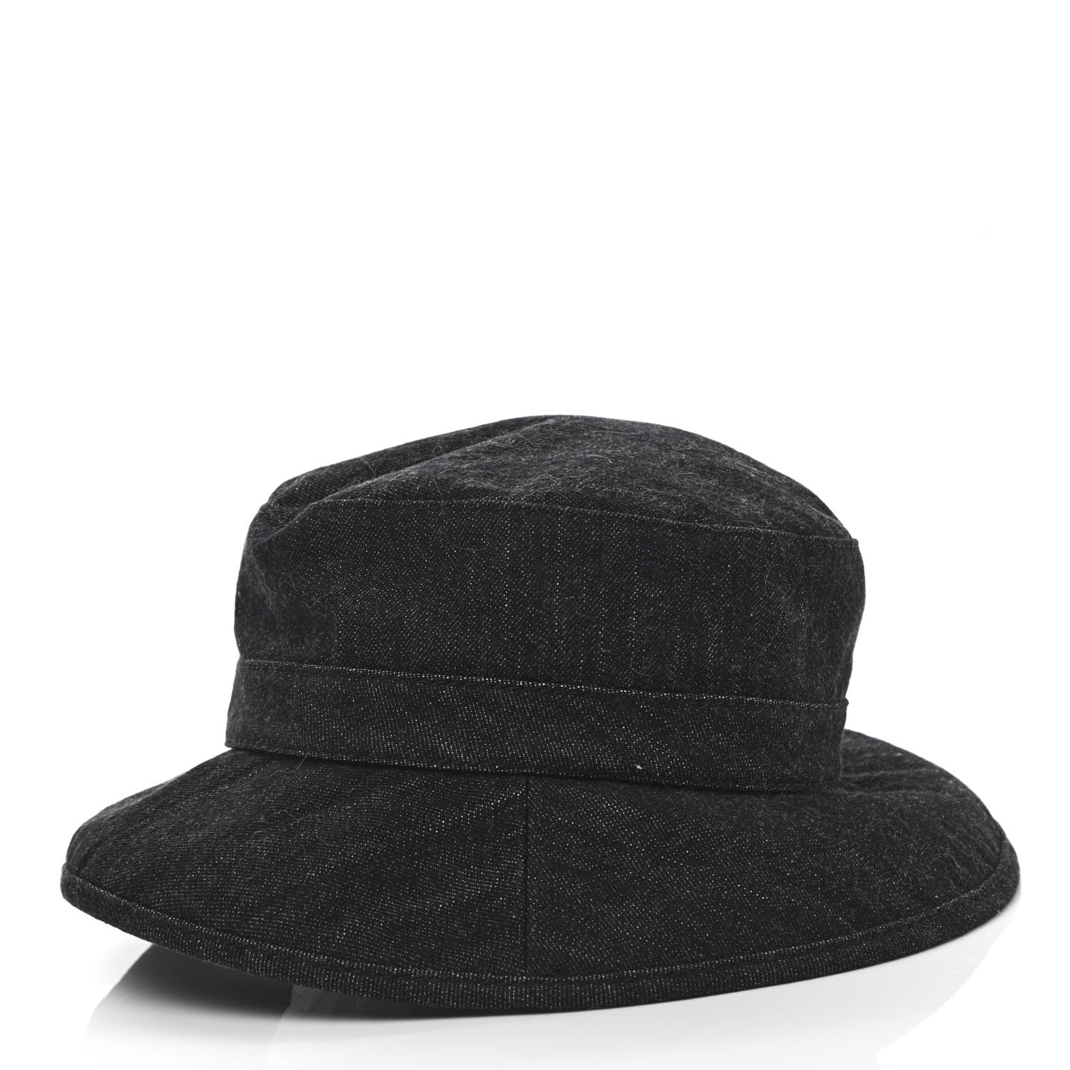Chanel Denim Logo Bucket Hat L Black 5 of 11