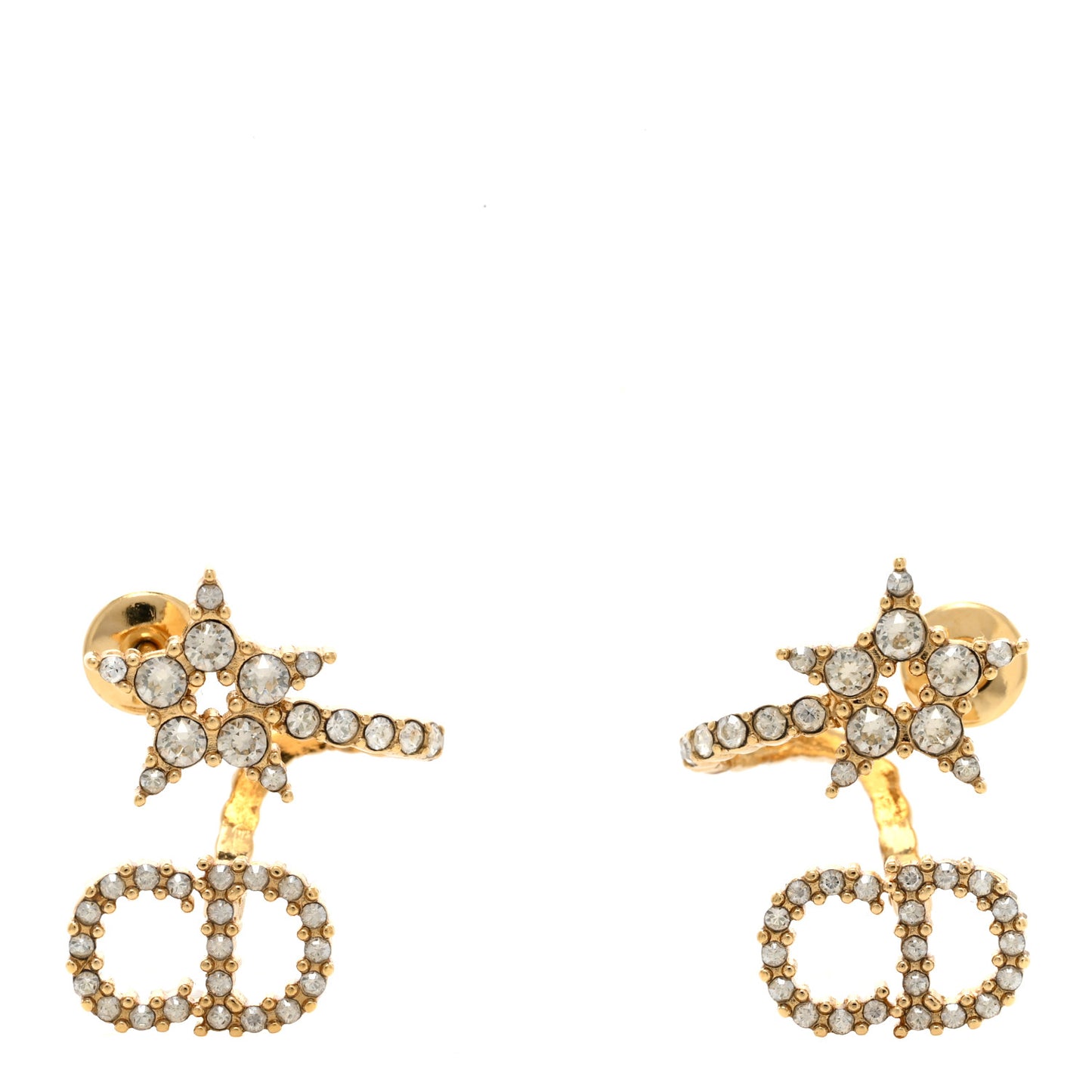 Pearl Clair D Lune Wrap Around Earrings Gold