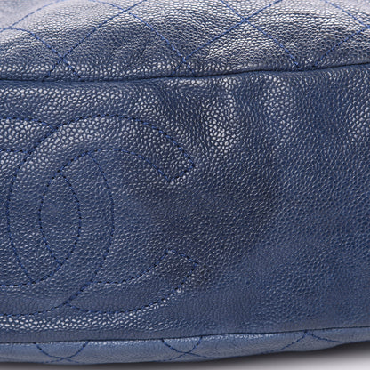 Chanel Caviar Quilted Simply CC Hobo Blue 10 of 18