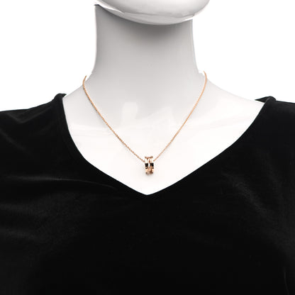 Bulgari 18K Rose Gold B.Zero1 Open Legends Pendant Necklace 2 of 7
