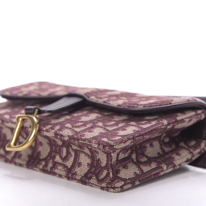 Christian Dior Oblique Saddle Belt Bag Bordeaux 7 of 8