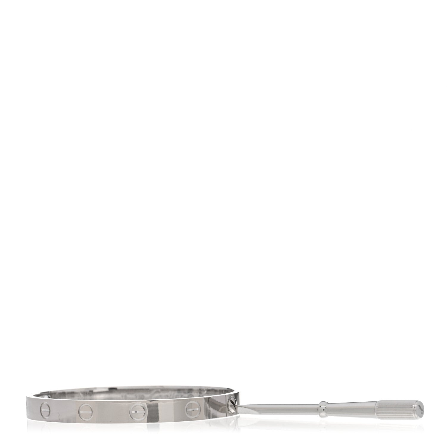 Cartier 18K White Gold LOVE Bracelet 16 4 of 5
