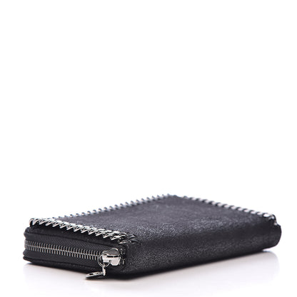 Stella McCartney Shaggy Deer Falabella Zip Around Wallet Black 4 of 7