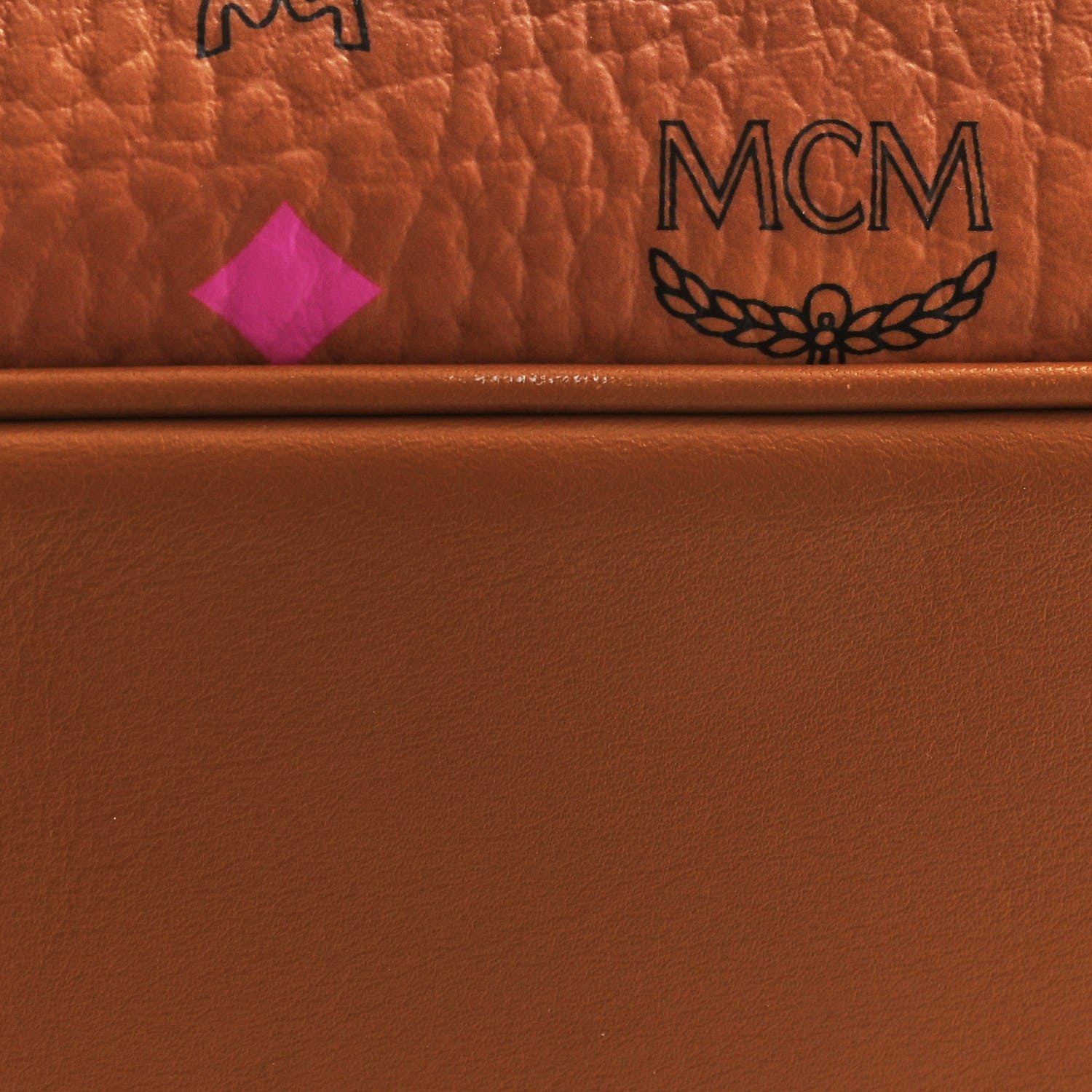 MCM Visetos Spektrum Medium Anya Shopper Tote Cognac 11 of 13