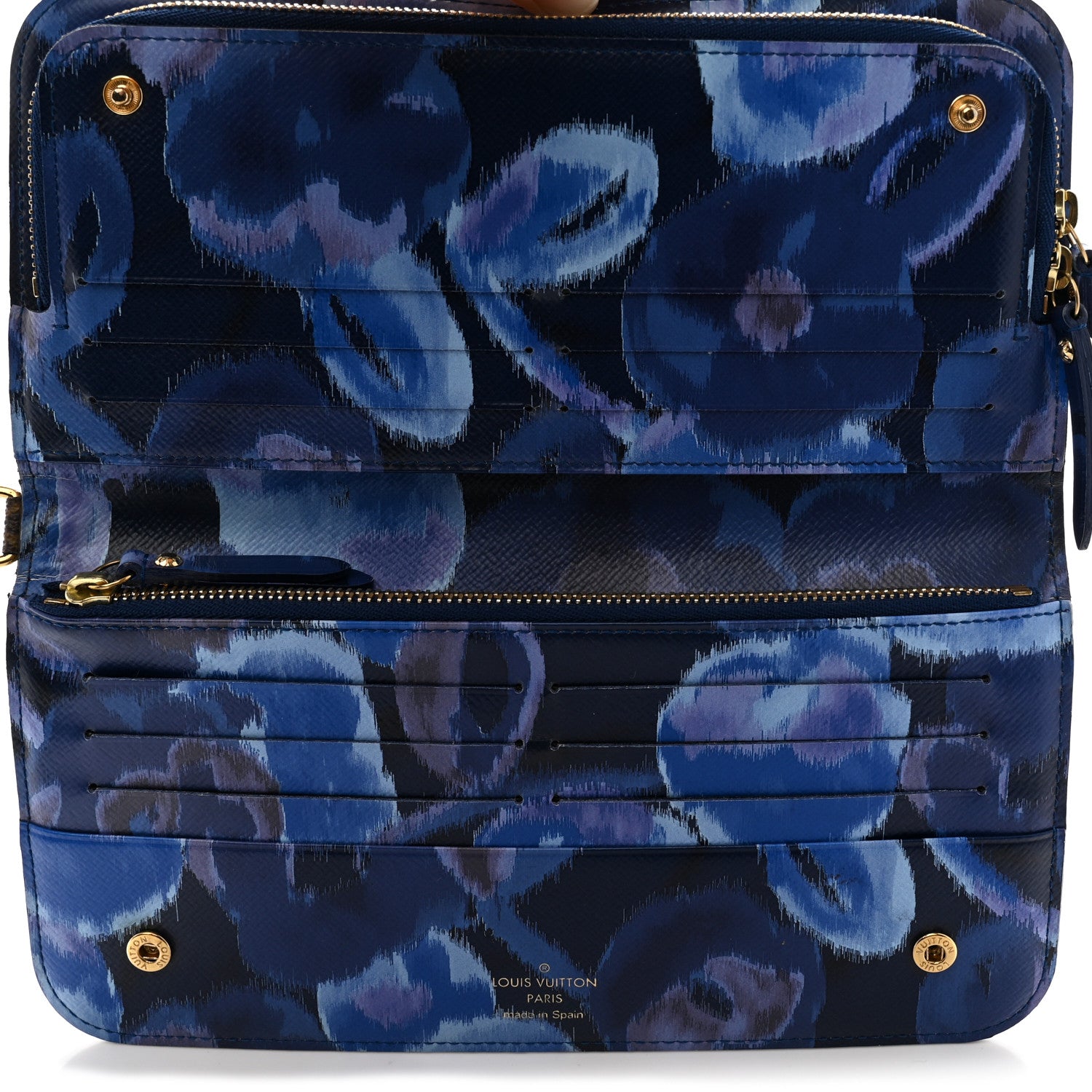 Louis Vuitton Monogram Articles de Voyage Ikat Insolite Wallet Grand Blue 5 of 12