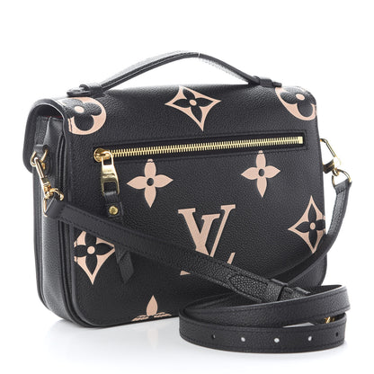Louis Vuitton Empreinte Monogram Giant Pochette Metis Black Beige 3 of 8