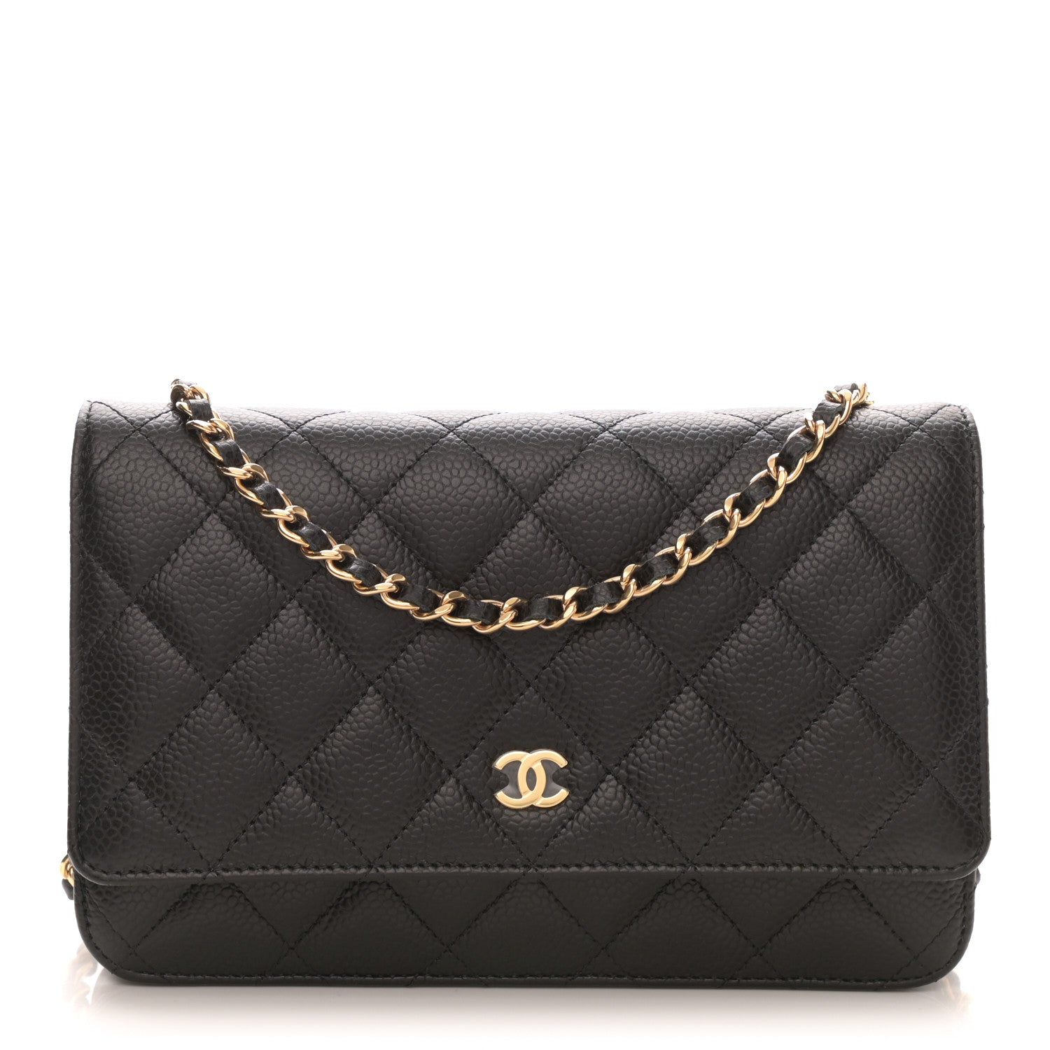 Chanel Caviar Quilted Wallet On Chain WOC Black 1 of 10