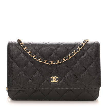 Chanel Caviar Quilted Wallet On Chain WOC Black 1 of 10