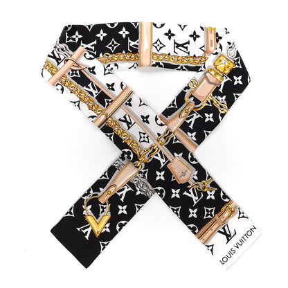 Louis Vuitton Silk Monogram Confidential Bandeau Black 1 of 4