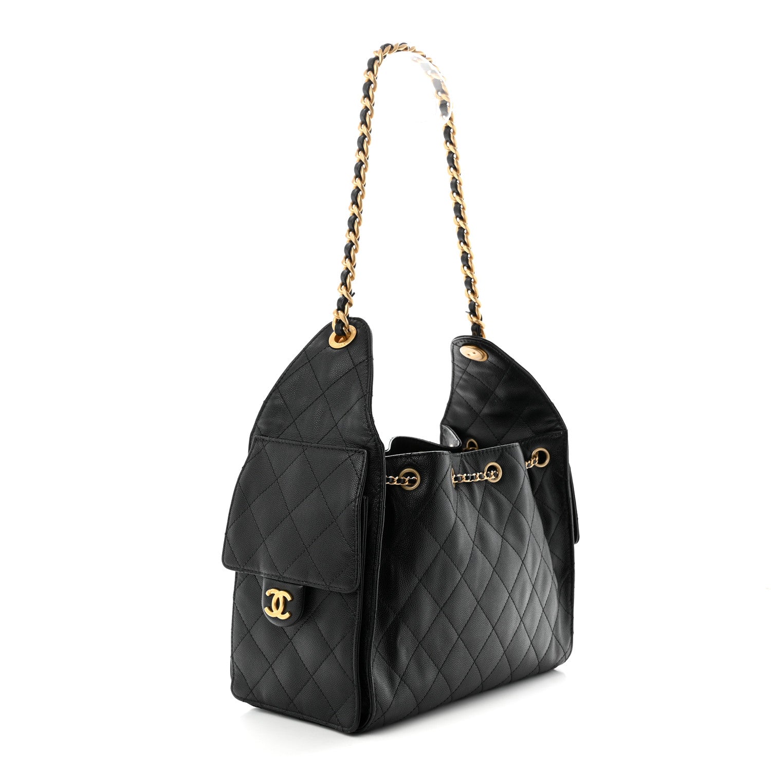 Chanel Caviar Quilted Small Chanel 25 Handbag Black 2 of 10