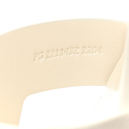Hermes Goatskin Elda Espadrille Wedge Sandals 39 White 6 of 9