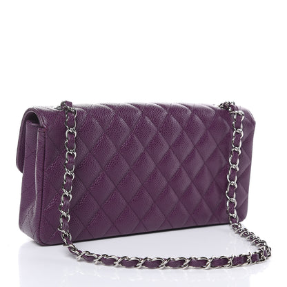 Chanel Caviar Quilted East West Flap Purple 3 of 12