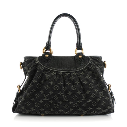Louis Vuitton Denim Neo Cabby MM Black 1 of 8