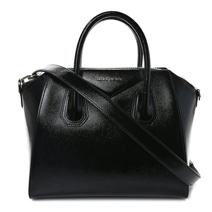 Givenchy Textured Patent Calfskin Small Antigona Black 1 of 11
