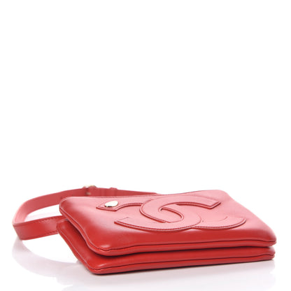 Chanel Lambskin CC Mania Waist Belt Bag Red 5 of 11
