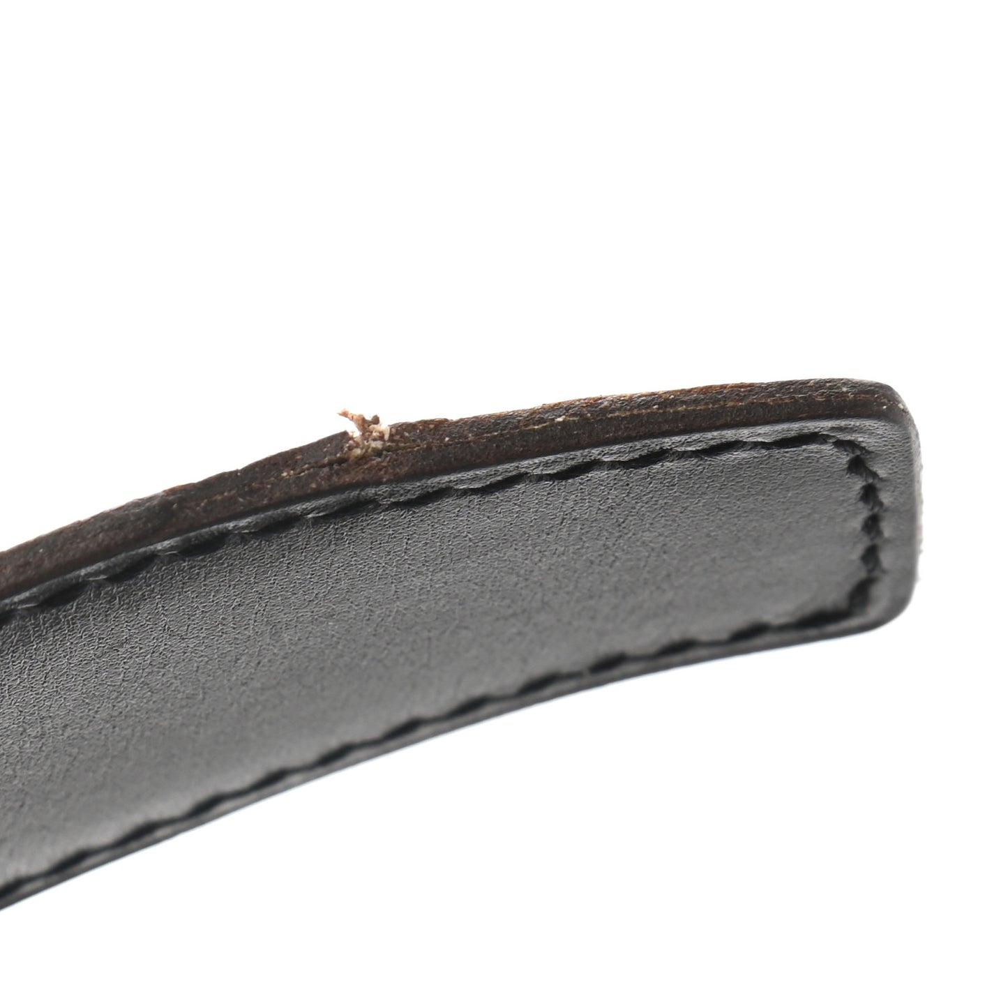 Togo Box H Belt 85 Gold Black