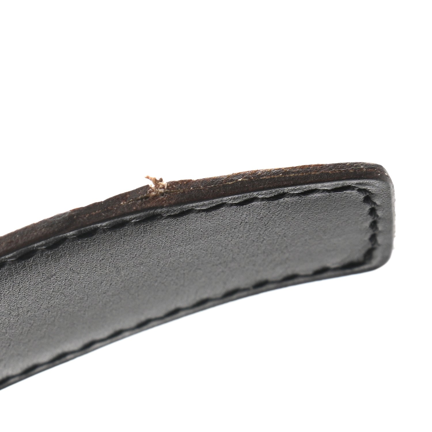 Hermes Togo Box H Belt 85 Gold Black 6 of 6
