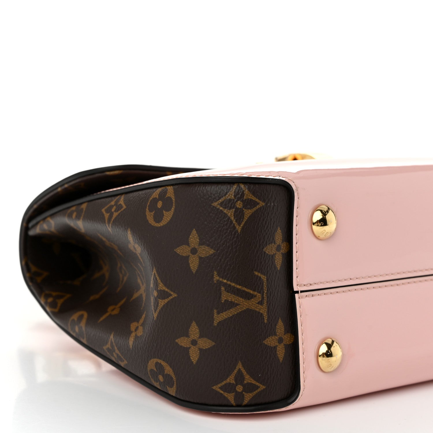Louis Vuitton Patent Calfskin Monogram Cherrywood PM Rose Ballerine 7 of 9