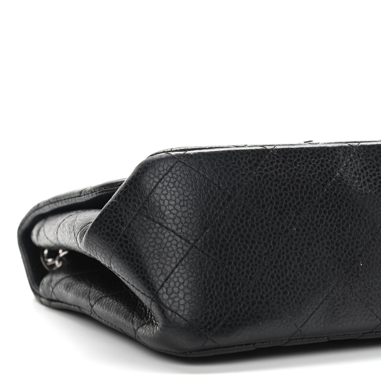 Caviar Quilted Mini Square Flap Black