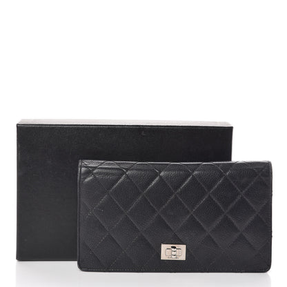 Chanel Caviar Quilted Reissue Yen Wallet Navy 11 of 11