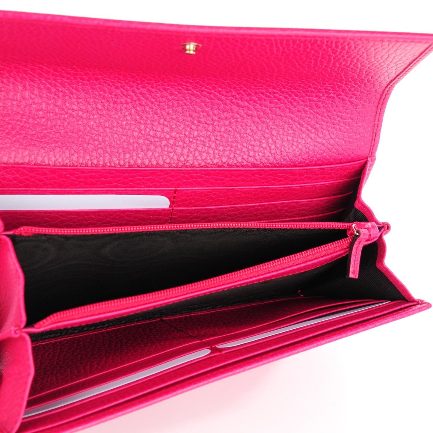 Dollar Calfskin Swing Continental Wallet Blossom