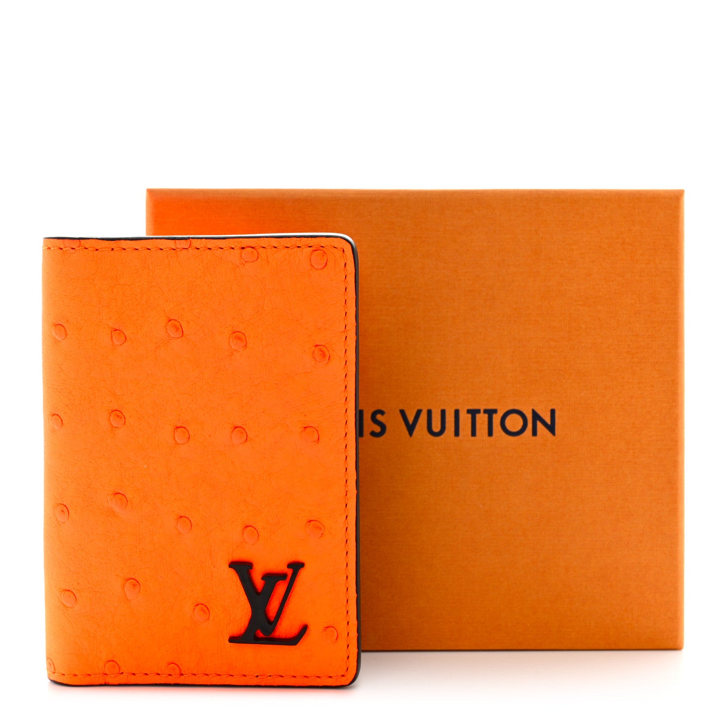 Louis Vuitton Ostrich Pocket Organizer Orange 7 of 7