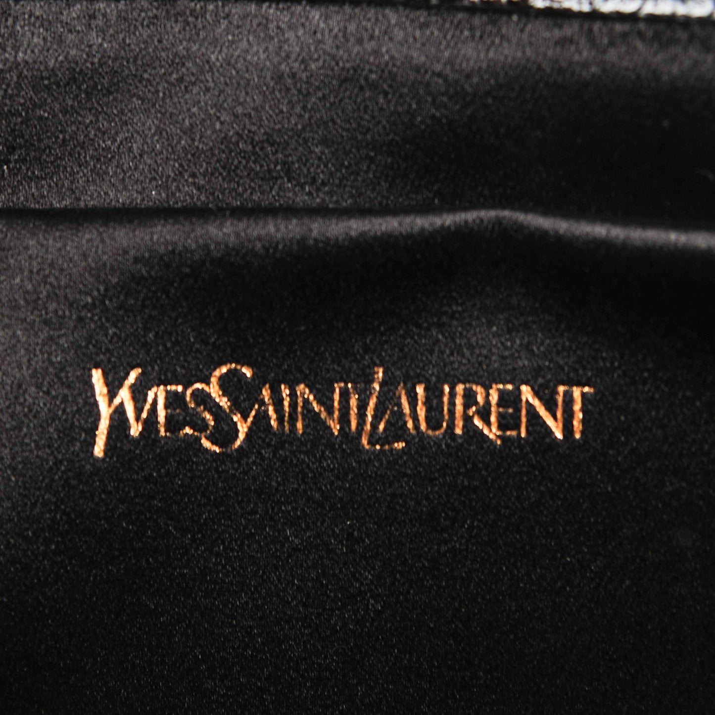 Textured Patent Monogram Large Belle De Jour Clutch Black