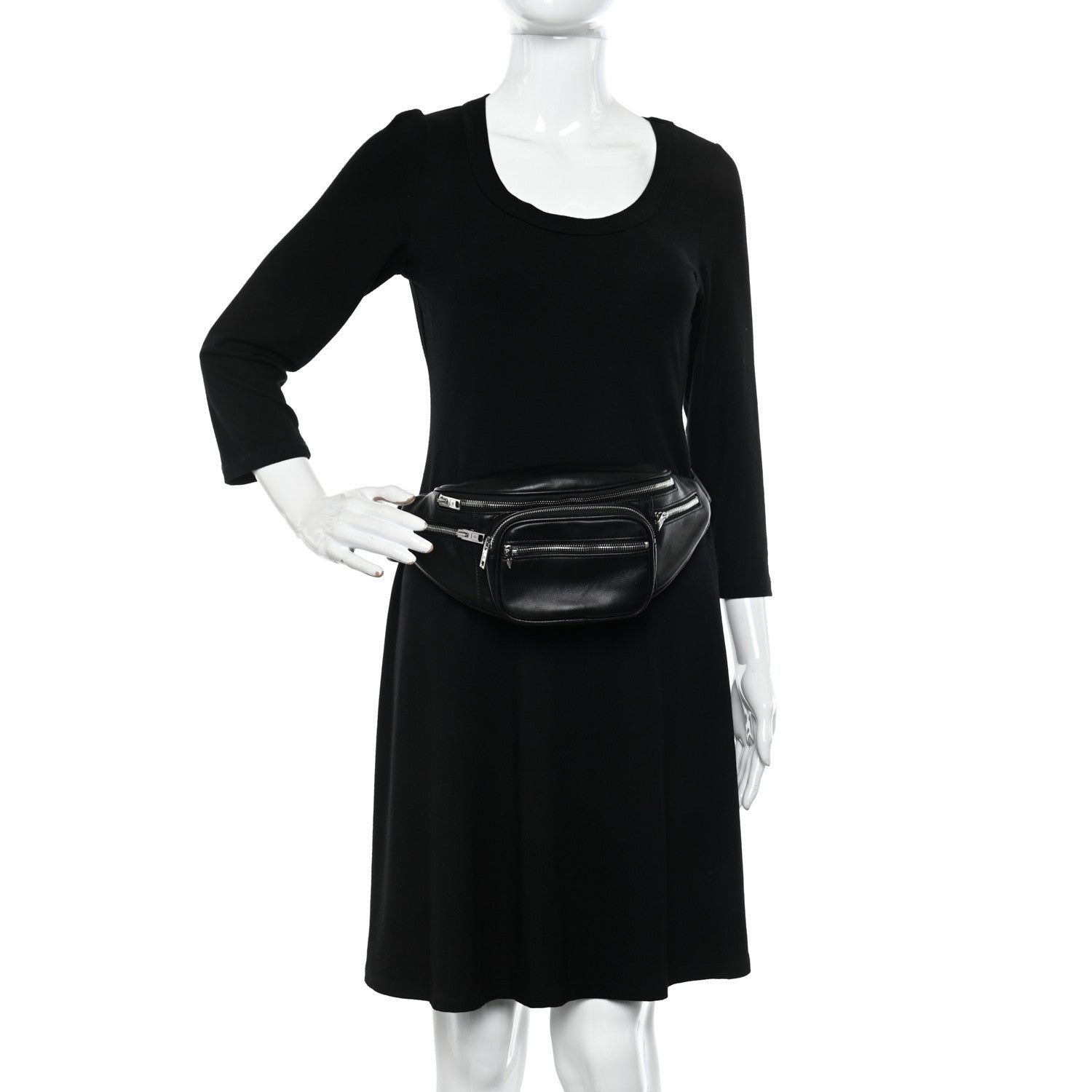 Alexander Wang Lambskin Attica Belt Bag Black 2 of 9