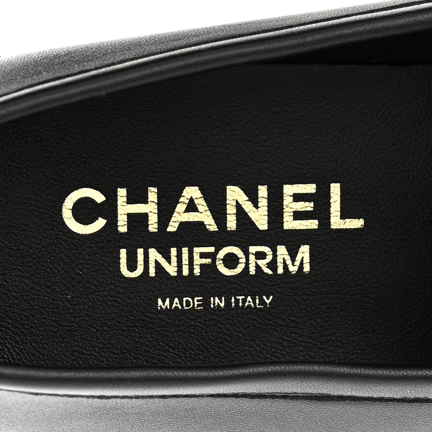 Chanel Lambskin Mens Stitched CC Loafers 42 Black 7 of 9