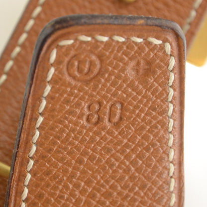 Hermes Leather Reversible H Belt 80 Black Gold 5 of 6