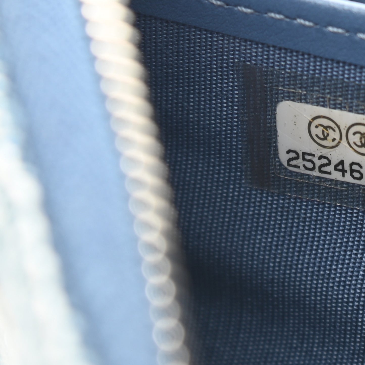 Canvas Deauville Large Zip Around Wallet Blue