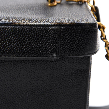Chanel Caviar Vanity Train Case Black 9 of 15