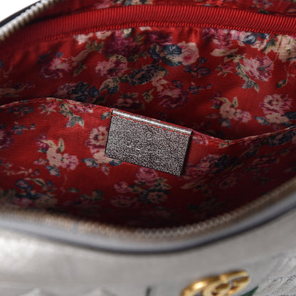 Gucci Laminated Nappa Web Trapuntata Small GG Shoulder Bag Argento 8 of 10